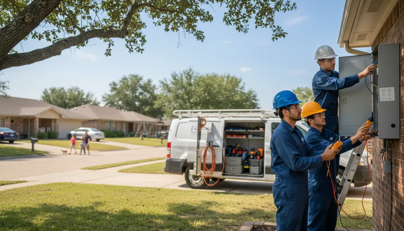 Certified electrician providing emergency electrical services in Leslie, MI